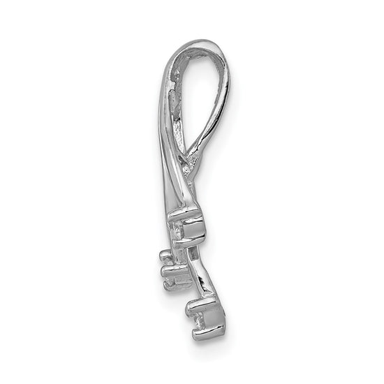 Gold Polished Diamond Slide Pendants