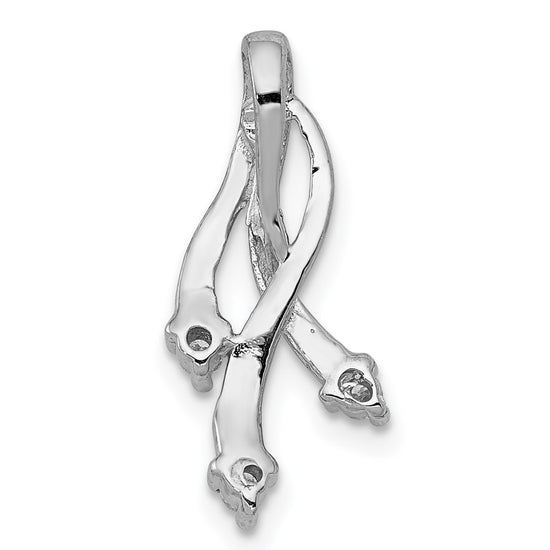 Gold Polished Diamond Slide Pendants
