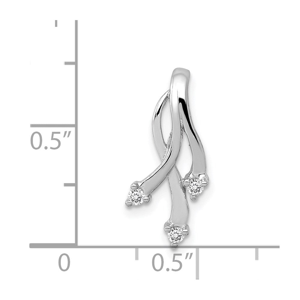 Gold Polished Diamond Slide Pendants