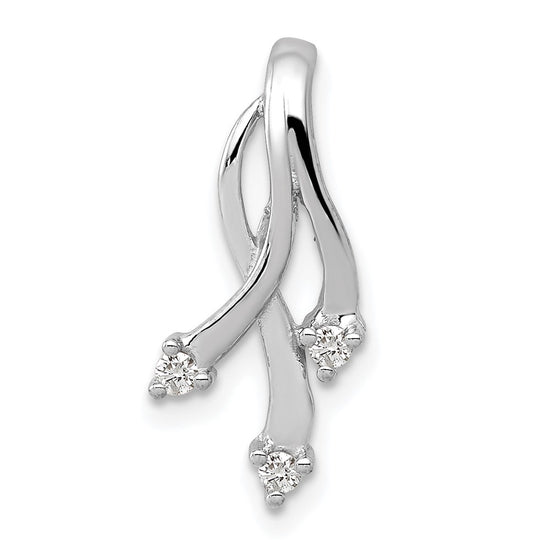 Gold Polished Diamond Slide Pendants