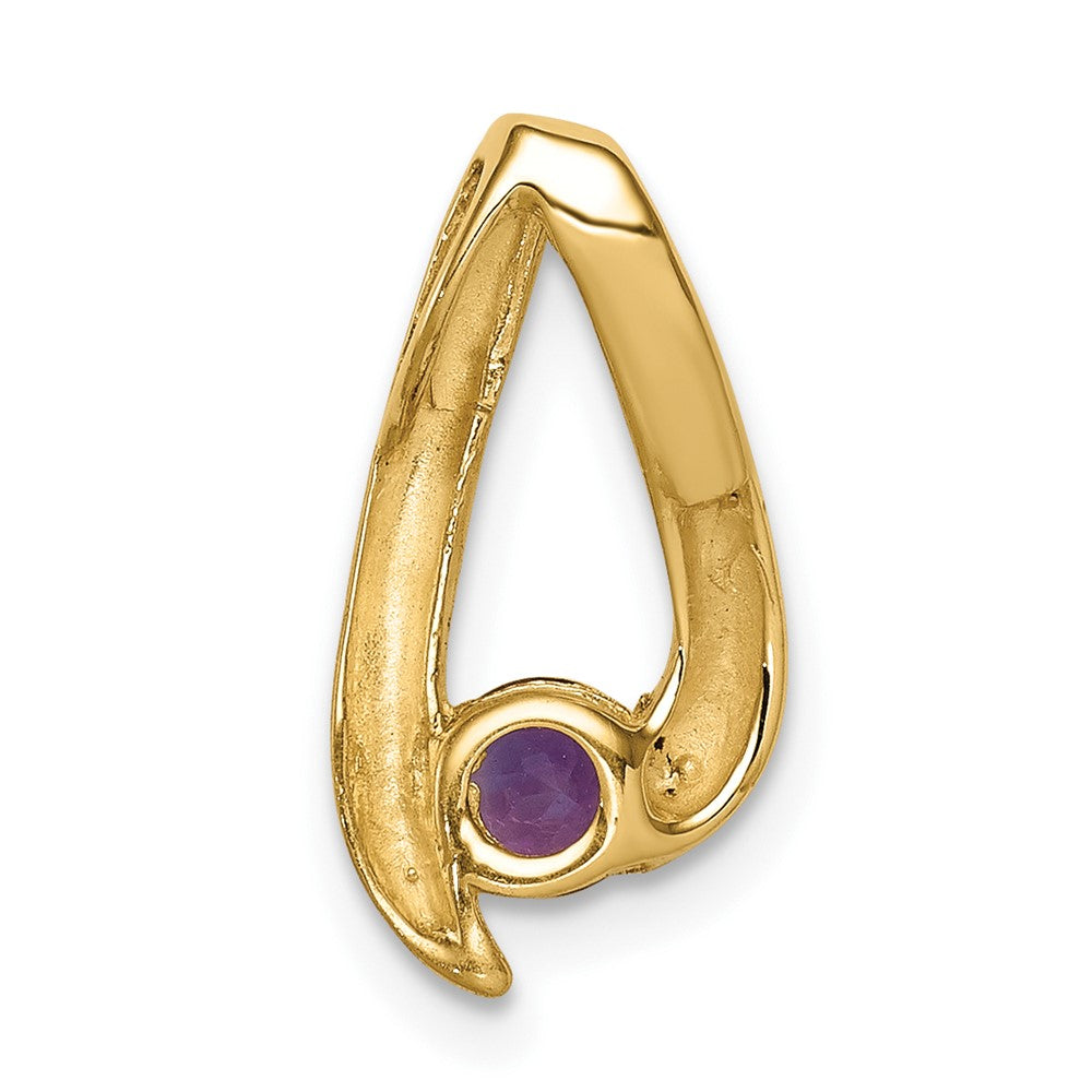 Round Gemstone Chain Slides