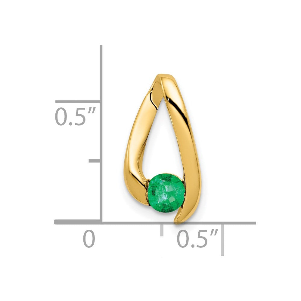 Round Gemstone Chain Slides