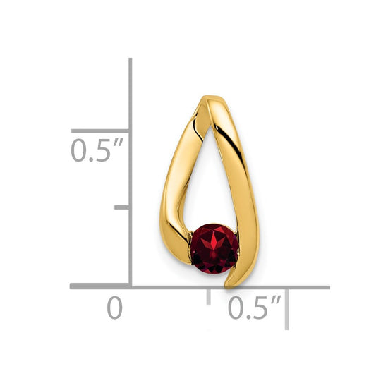 Round Gemstone Chain Slides