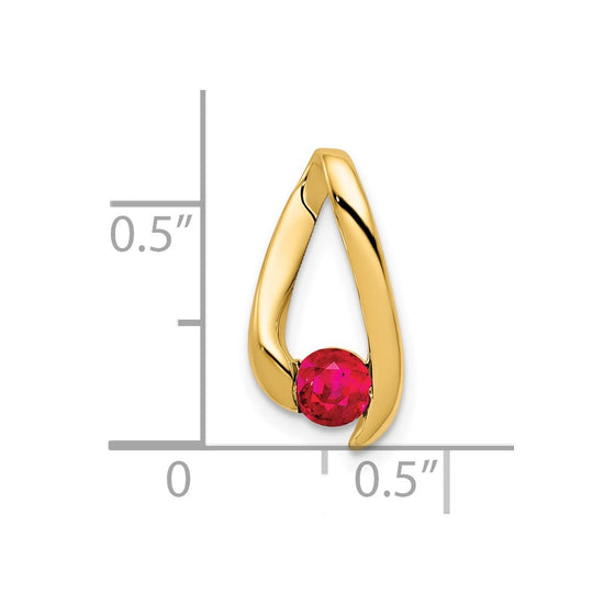 Round Gemstone Chain Slides