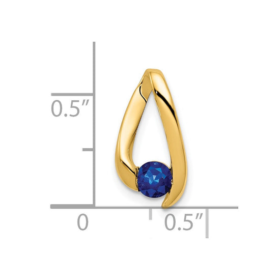Round Gemstone Chain Slides