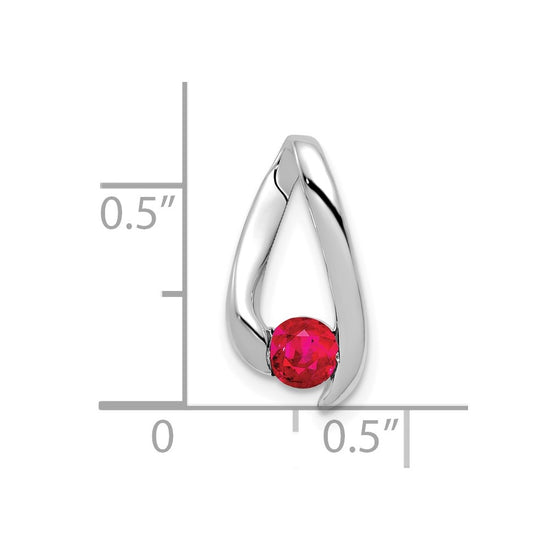 Round Gemstone Chain Slides