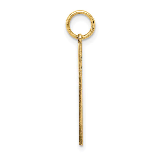 Gold Latin Cross Pendant