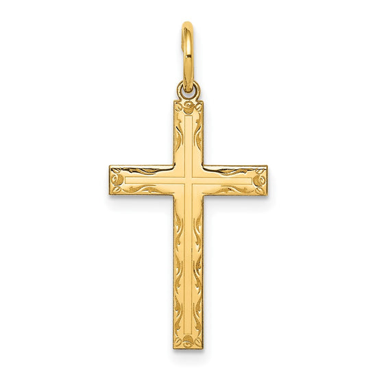 Gold Latin Cross Pendant