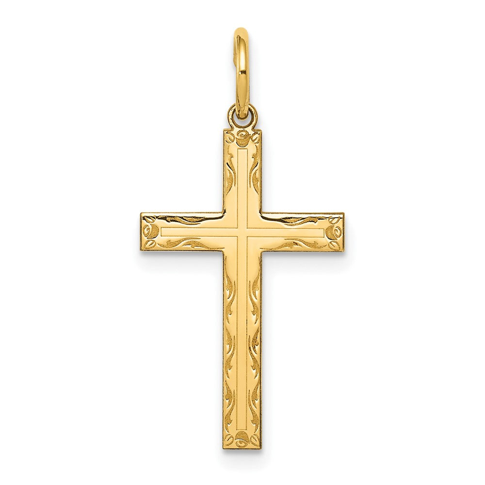 Gold Latin Cross Pendant