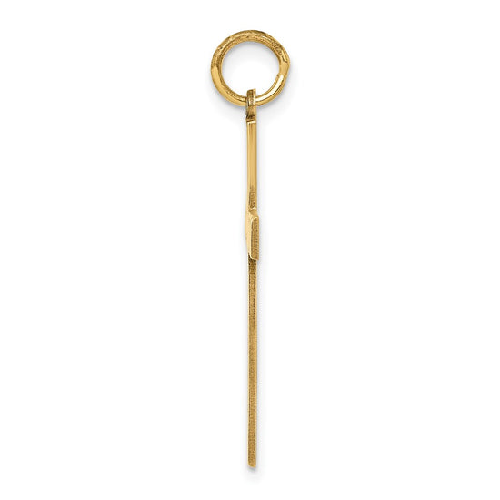 Gold Latin Cross Pendant