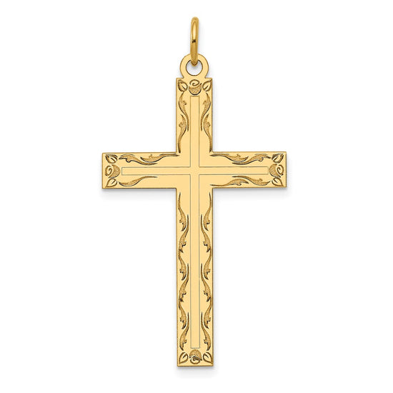 Gold Latin Cross Pendant