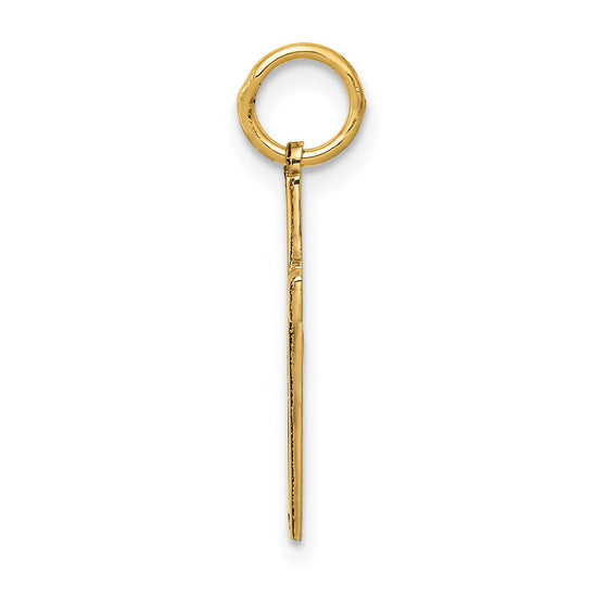 Gold Latin Cross Pendant