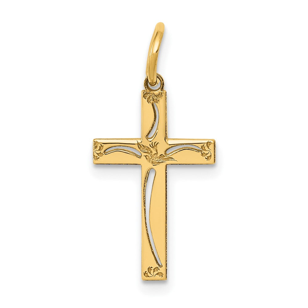 Gold Latin Cross Pendant
