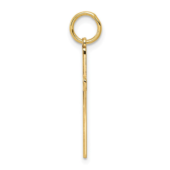 Gold Latin Cross Pendant