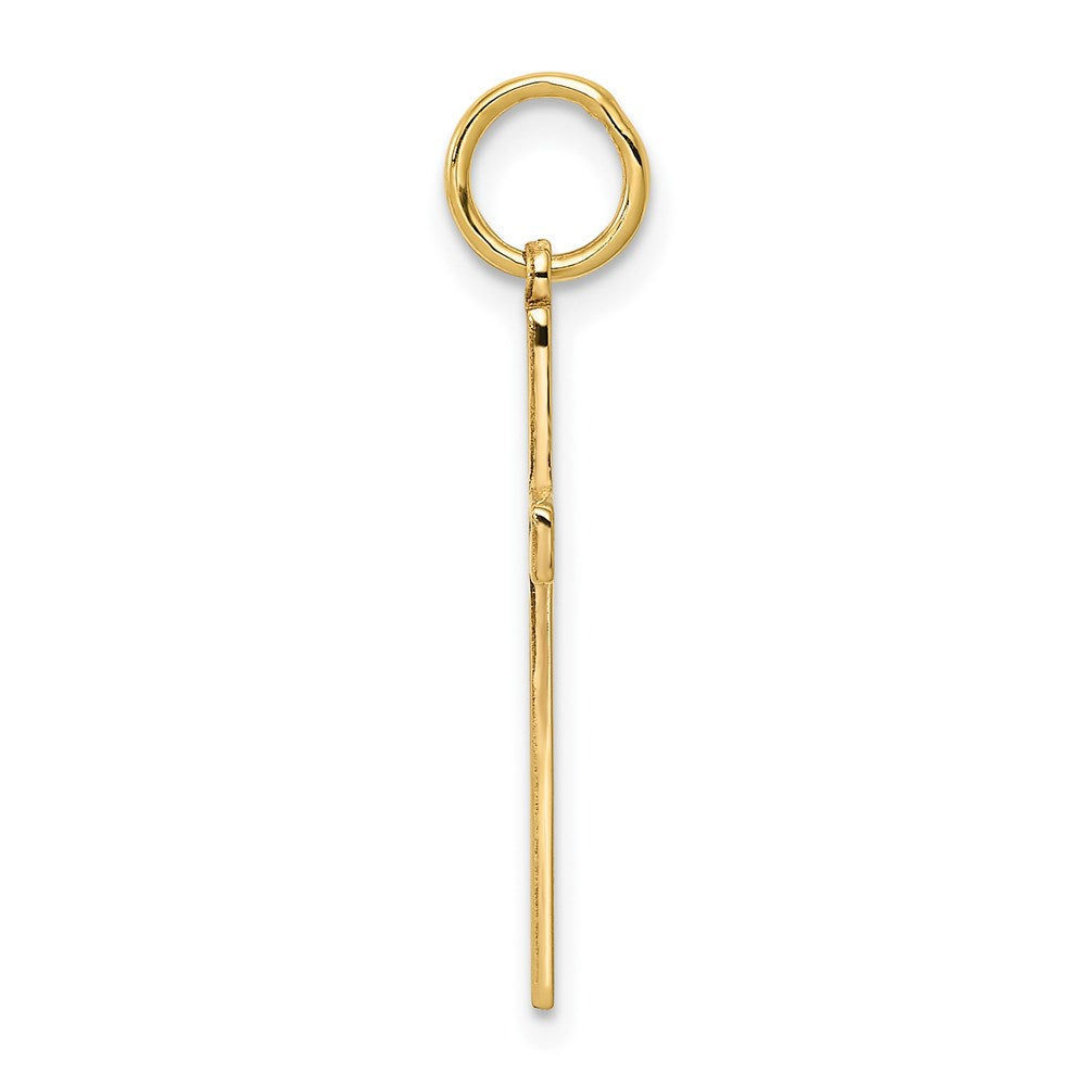 Gold Latin Cross Pendant