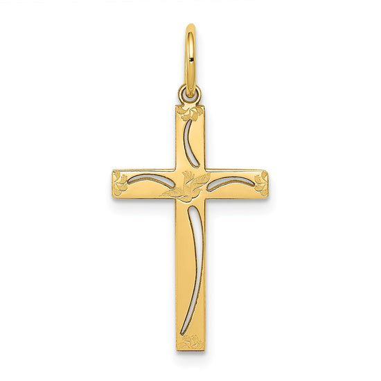 Gold Latin Cross Pendant