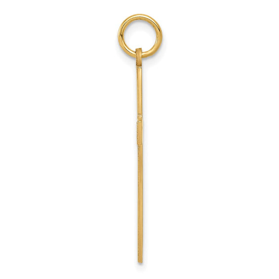 Gold Latin Cross Pendant