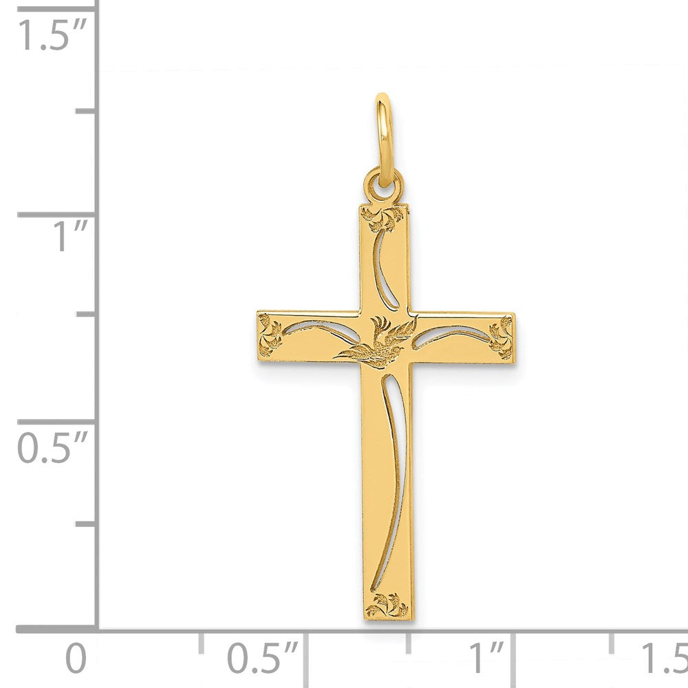 Gold Latin Cross Pendant
