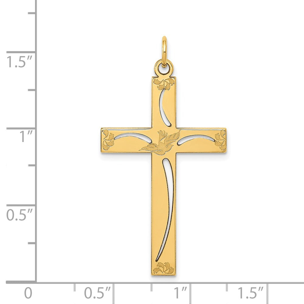 Gold Latin Cross Pendant