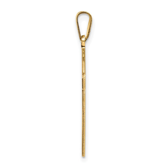 Gold Latin Cross Pendant