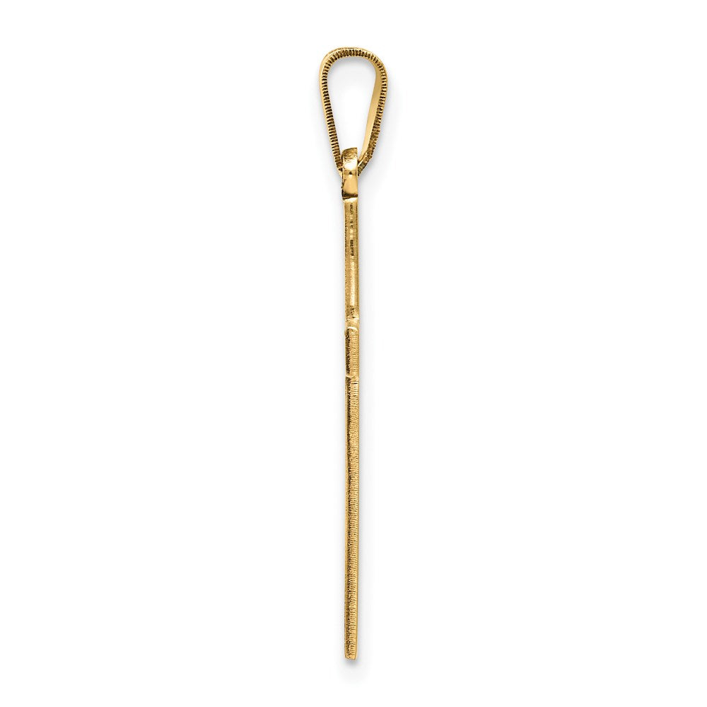 Gold Latin Cross Pendant