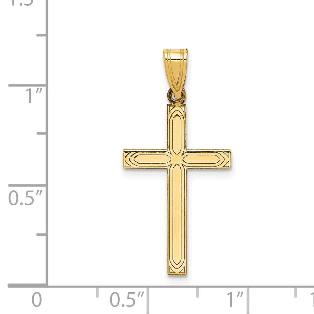 Gold Latin Cross Pendant