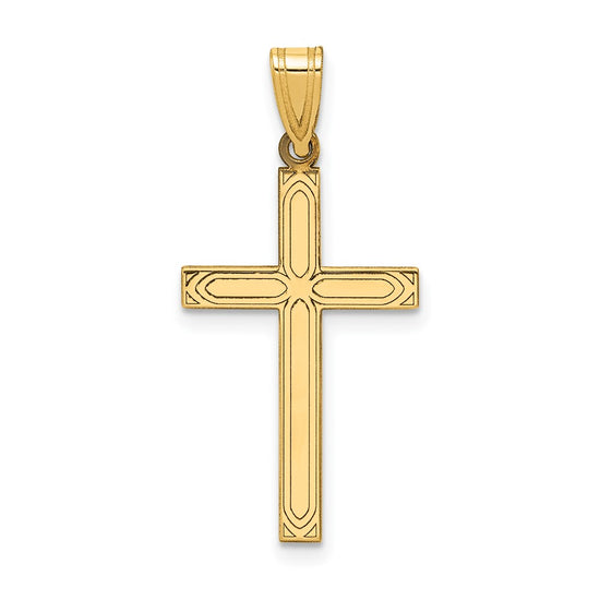 Gold Latin Cross Pendant