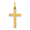 14K Laser Cut Ichthus Cross Charm