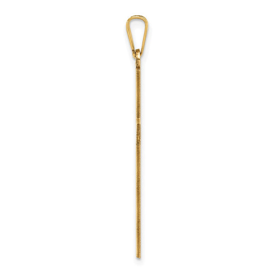 Gold Latin Cross Pendant