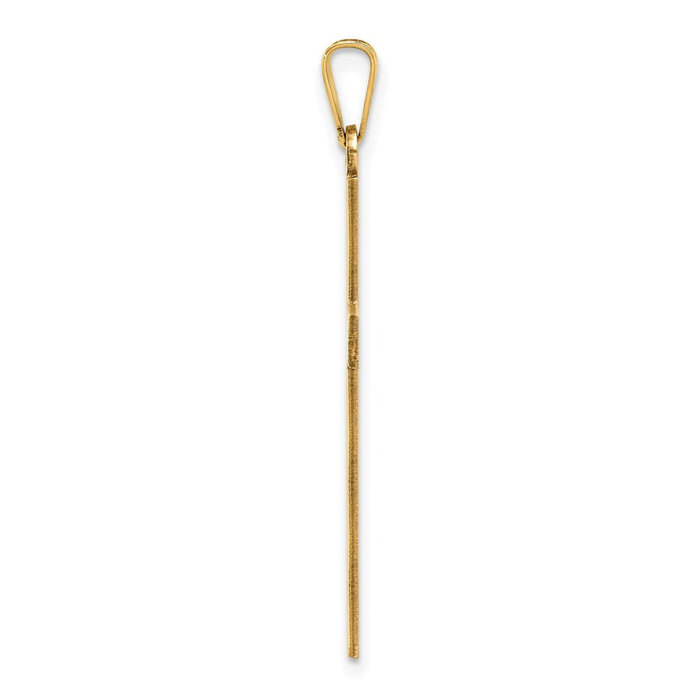 Gold Latin Cross Pendant