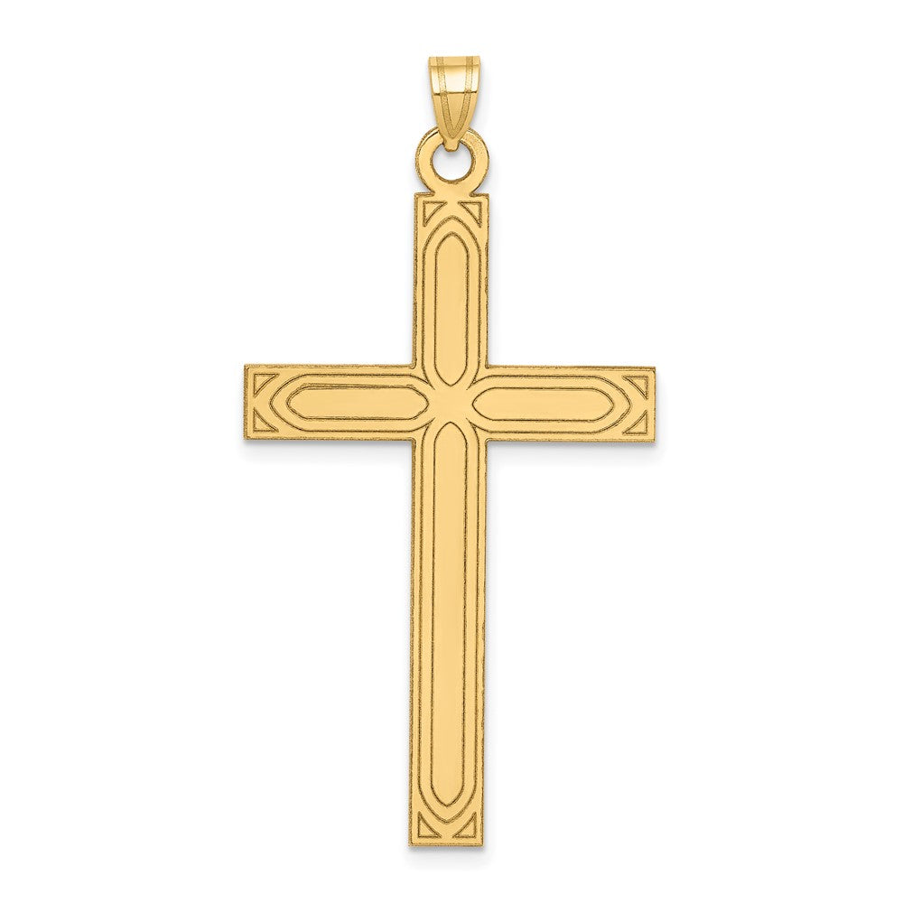Gold Latin Cross Pendant
