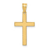 Gold Flat Etched Latin Cross Pendant