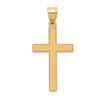 Gold Flat Etched Latin Cross Pendant