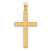 Gold Flat Etched Latin Cross Pendant