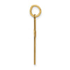 14K Laser Designed Cross with Hearts Charm
