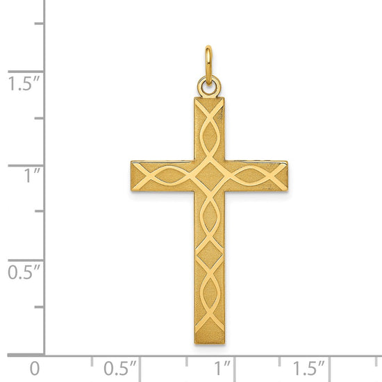 Gold Latin Cross Pendant
