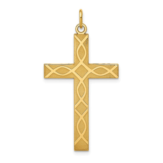 Gold Latin Cross Pendant