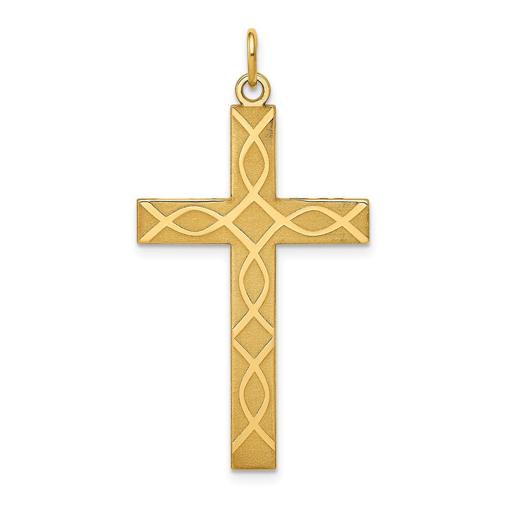 Gold Latin Cross Pendant