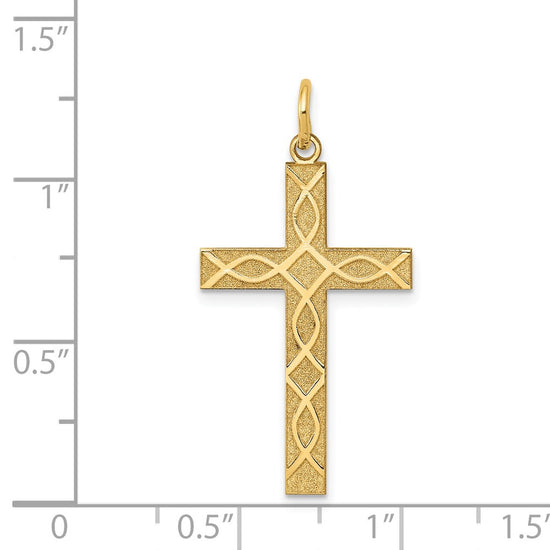 Gold Latin Cross Pendant