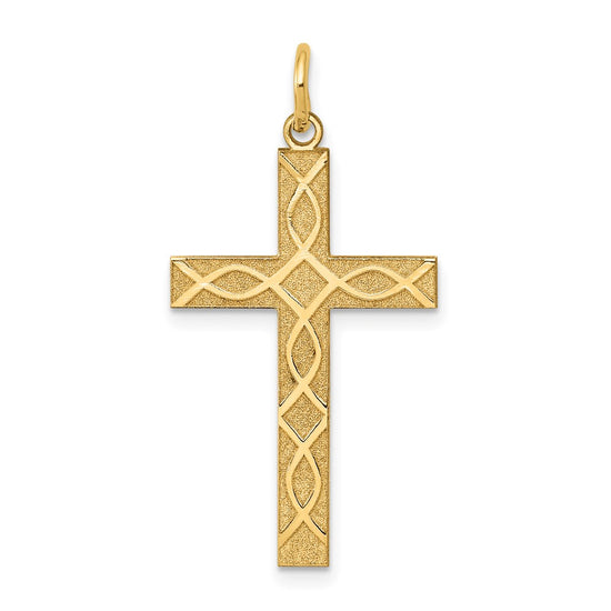 Gold Latin Cross Pendant