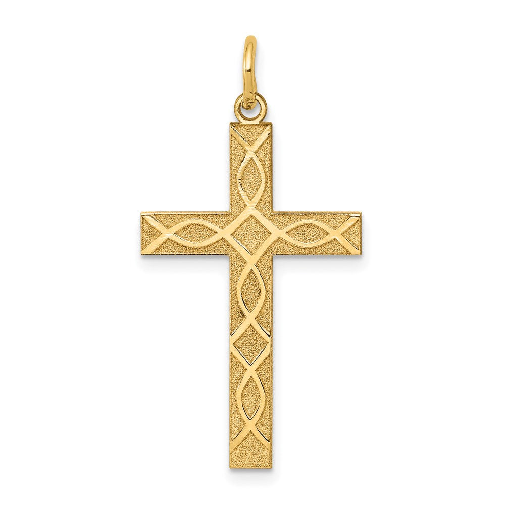 Gold Latin Cross Pendant
