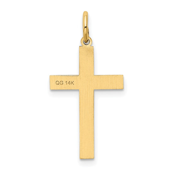 Gold Latin Cross Pendant