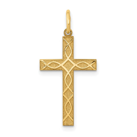 Gold Latin Cross Pendant