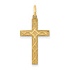 Gold Latin Cross Pendant