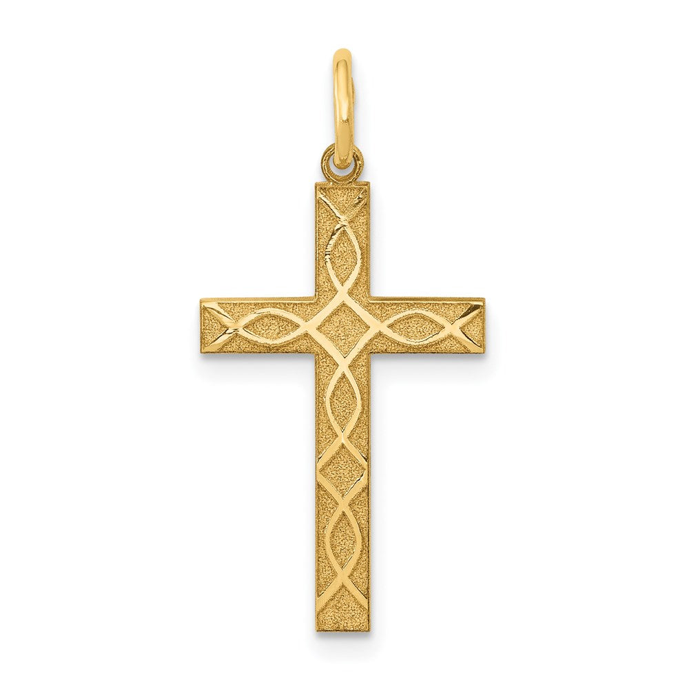 Gold Latin Cross Pendant