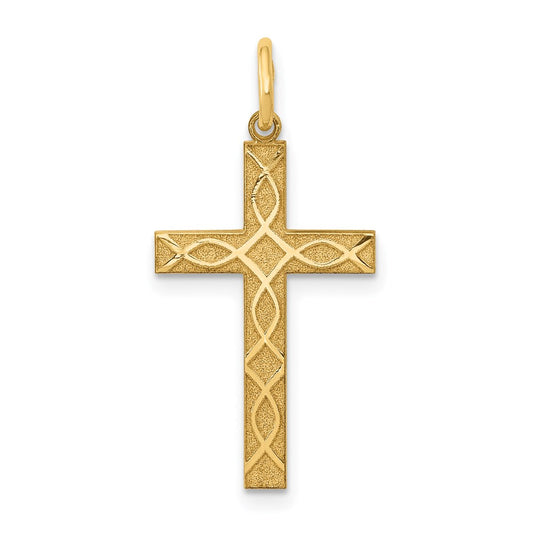 Gold Latin Cross Pendant