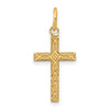 Gold Latin Cross Pendant