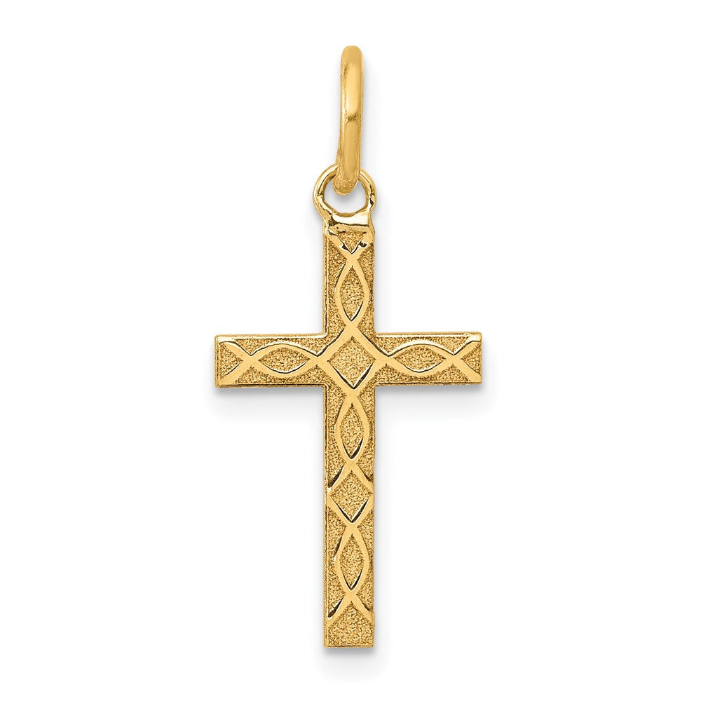 Gold Latin Cross Pendant