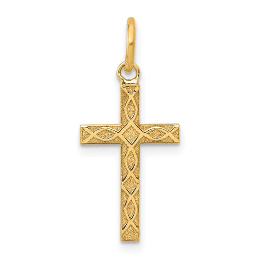 Gold Latin Cross Pendant