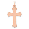 14k Two-tone 1/20 carat Diamond Cross Pendant